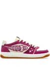 Enterprise Japan Egg Rocket Sneakers In White Suede And Leather In Pink