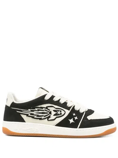 Enterprise Japan Egg Rocket Sneakers In Beige Suede And Leather In Neutrals