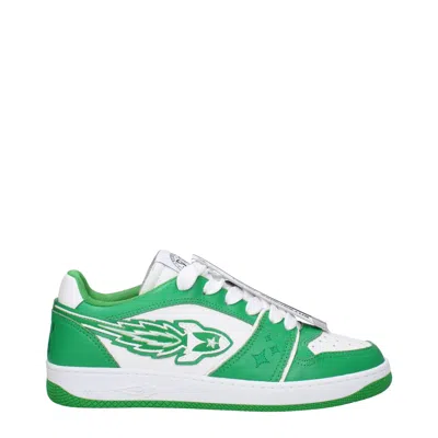 Enterprise Japan Leather Men's Sneakers In Green