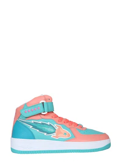 Enterprise Japan Light Blue Logo Sneakers In Multi