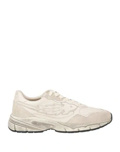 Enterprise Japan Man Sneakers Beige Size 8 Calfskin, Cow Leather In Neutral
