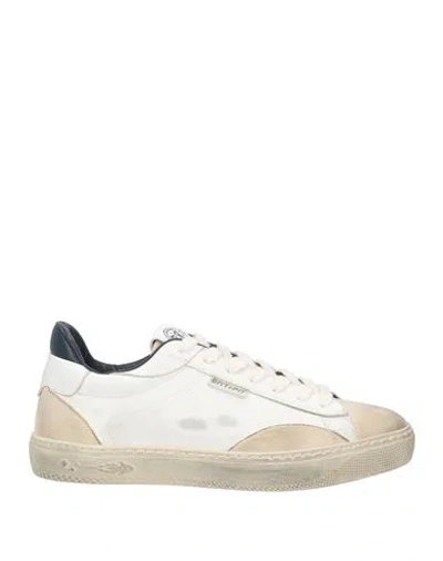 Enterprise Japan Man Sneakers Beige Size 9 Leather In White