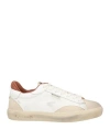 Enterprise Japan Man Sneakers Beige Size 9 Leather In White