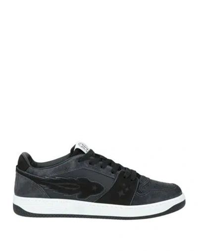 Enterprise Japan Man Sneakers Black Size 9 Cow Leather In Multi