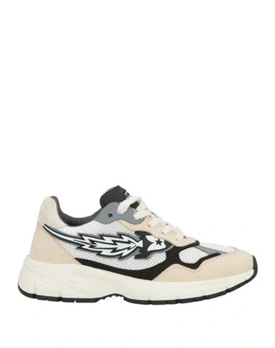 ENTERPRISE JAPAN ENTERPRISE JAPAN MAN SNEAKERS BLACK SIZE 9 LEATHER, TEXTILE FIBERS