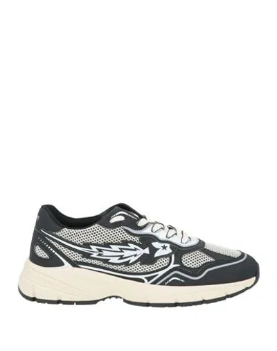 Enterprise Japan Man Sneakers Black Size 9 Textile Fibers, Rubber In Multi