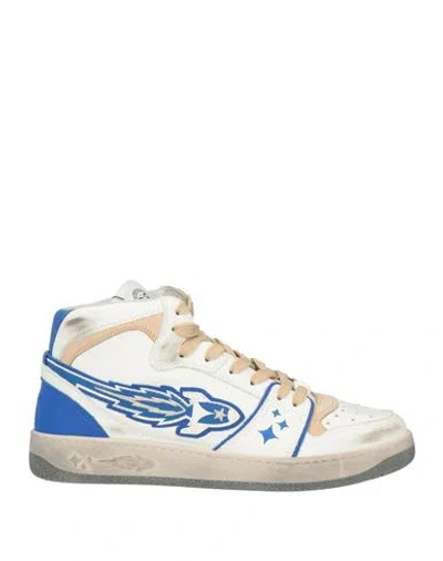 Enterprise Japan Man Sneakers Blue Size 9 Leather In Multi