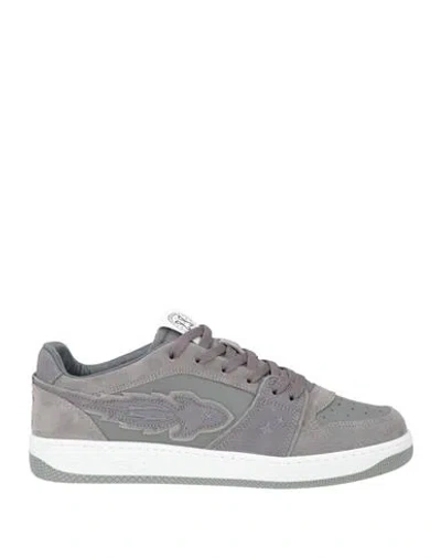 Enterprise Japan Man Sneakers Grey Size 9 Cow Leather In Gray