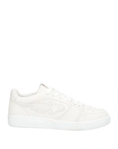 Enterprise Japan Man Sneakers Ivory Size 9 Leather In White