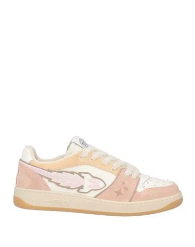 Enterprise Japan Man Sneakers Light Pink Size 11 Calfskin, Cow Leather