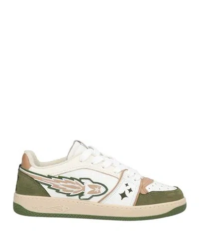 Enterprise Japan Man Sneakers Military Green Size 8 Calfskin
