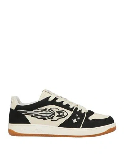 Enterprise Japan Man Sneakers Off White Size 9 Calfskin In Black