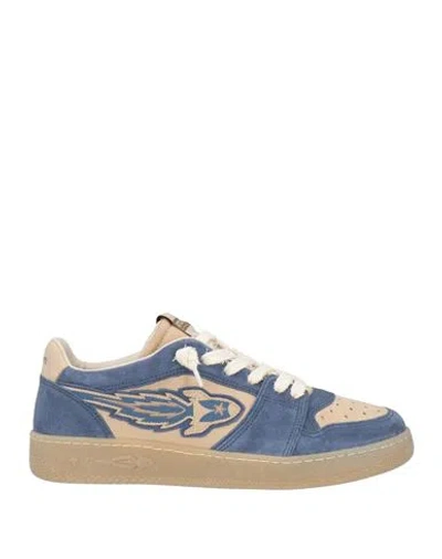 Enterprise Japan Man Sneakers Slate Blue Size 10 Cow Leather