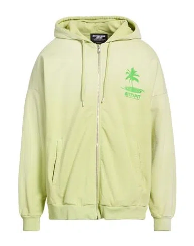 Enterprise Japan Man Sweatshirt Light Green Size M Cotton