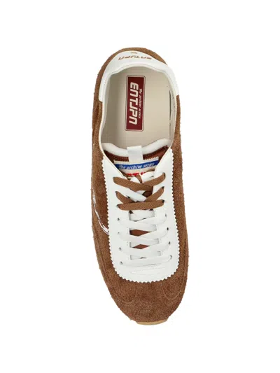 Enterprise Japan Panelled Sneakers In Brown
