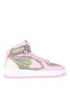 Enterprise Japan Ej Rocket Mid-high Lace-up Sneakers In Nude & Neutrals