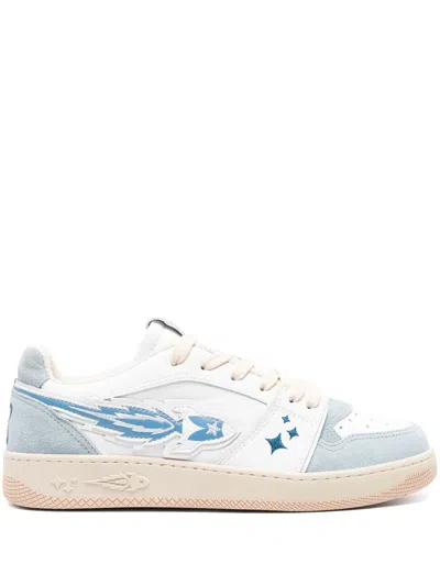 Enterprise Japan Rocket Panelled Sneakers In White