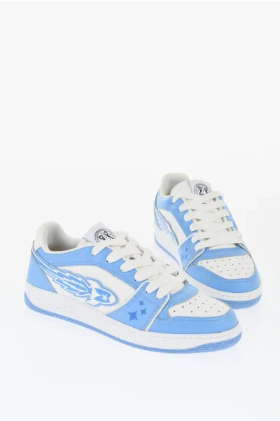 Enterprise Japan Two-tone Leather  Low-top Sneakers