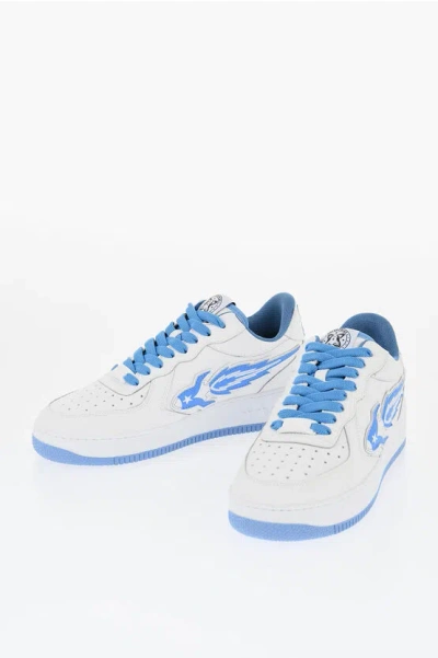 Enterprise Japan Two-tone Leather  Low-top Sneakers