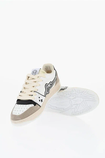 Enterprise Japan Two-tone Leather  Low-top Sneakers