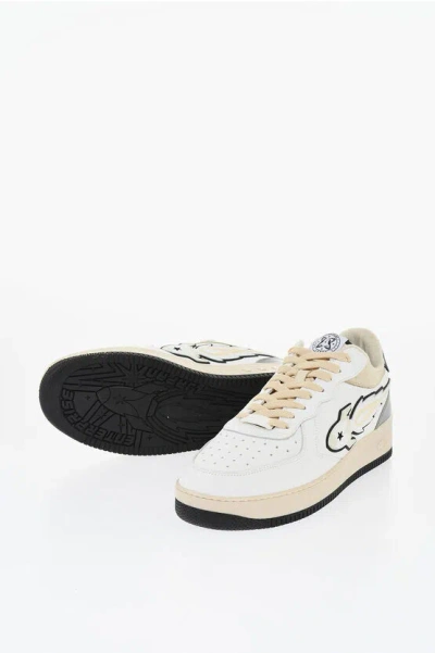 Enterprise Japan Two-tone Leather  Low-top Sneakers
