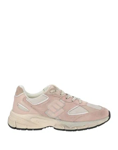 Enterprise Japan Woman Sneakers Antique Rose Size 8 Leather, Textile Fibers In Pink