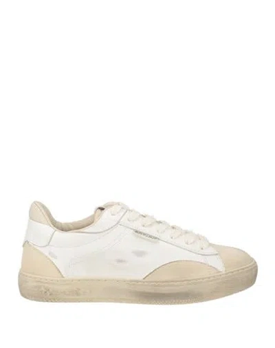 Enterprise Japan Woman Sneakers Beige Size 8 Leather In Neutral