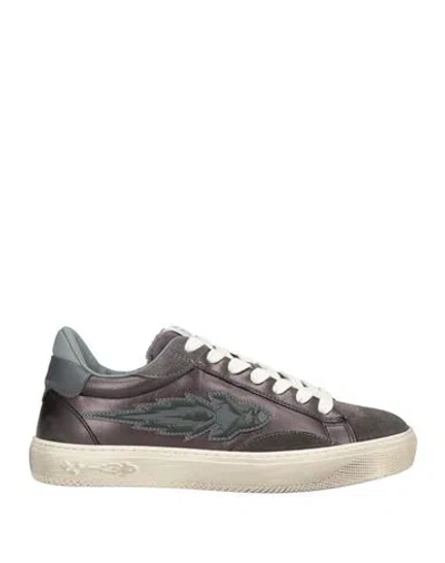 Enterprise Japan Woman Sneakers Charcoal Size 7 Leather In Gray