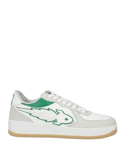 Enterprise Japan Woman Sneakers Green Size 12 Calfskin In Brown