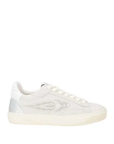 Enterprise Japan Woman Sneakers Light Grey Size 8 Leather In White