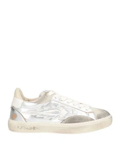 Enterprise Japan Woman Sneakers Silver Size 8 Leather