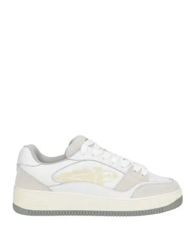 Enterprise Japan Woman Sneakers White Size 6 Leather, Textile Fibers
