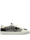 Enterprise Japan Zebra-print Panelled Sneakers In Multi