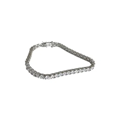 Enti Ana Women's Silver Tennis Bracelet