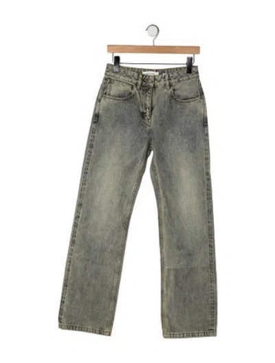 Pre-owned Entire Studios 2025 Straight Leg Jeans W/ Tags In Green