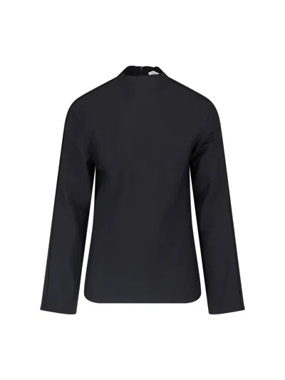 Entire Studios 70% Wool Blend Polo Shirt For Men In Black
