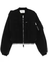 Entire Studios Hooded Broad Bomber In Black