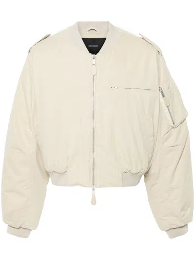 Entire Studios Beige A-4 Bomber Jacket In Batter