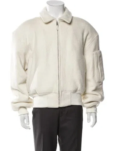 Pre-owned Entire Studios Alpaca Jacket In Neutral