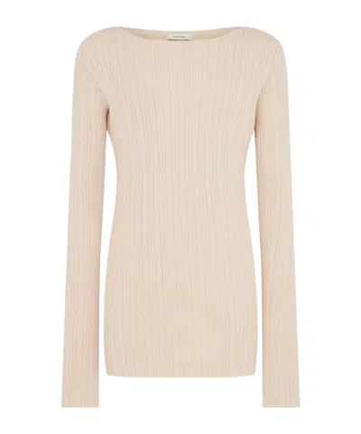 Entire Studios Arches Long-sleeved Knitwear In Pink