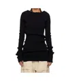 Entire Studios Black Arches Sweater In Black