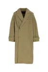 ENTIRE STUDIOS ARMY GREEN COTTON TRENCH COAT