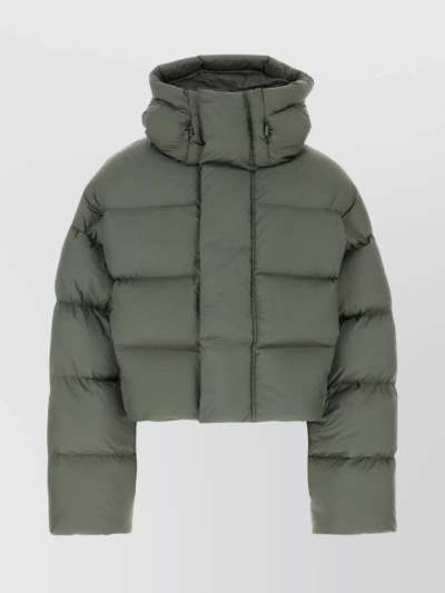 Entire Studios Army Green Polyester Down Jacket In Khaki