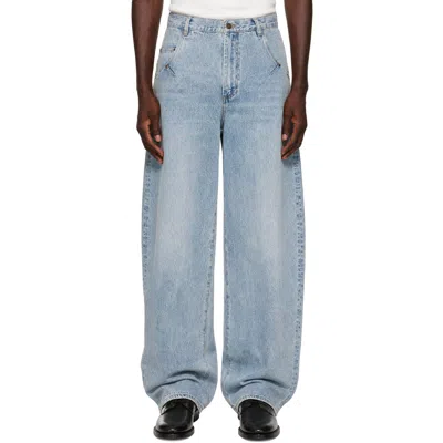 Entire Studios Ascent Faded Jeans In Blue