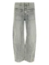 Entire Studios Asset Curved Jeans In Green