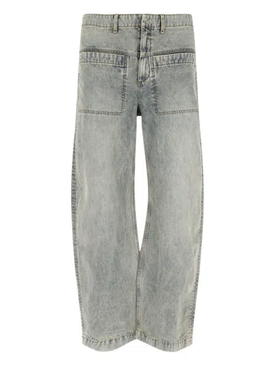 Entire Studios Asset Curved Jeans In Green