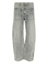 Entire Studios Asset Curved Jeans In Light Blue