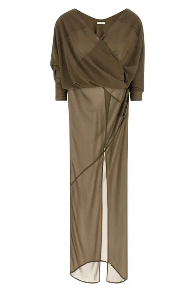 Entire Studios Asymmetrical Skirt Dress Dresses Green