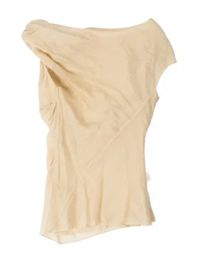 Pre-owned Entire Studios Asymmetrical Sleeveless Top In Neutral