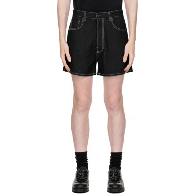 Entire Studios Bambi Denim Shorts In Black